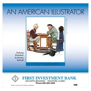 An American Illustrator Wall Calendar: 2025 Stapled