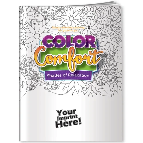 Shades of Relaxation Animals Color Comfort coloring book cover, front view