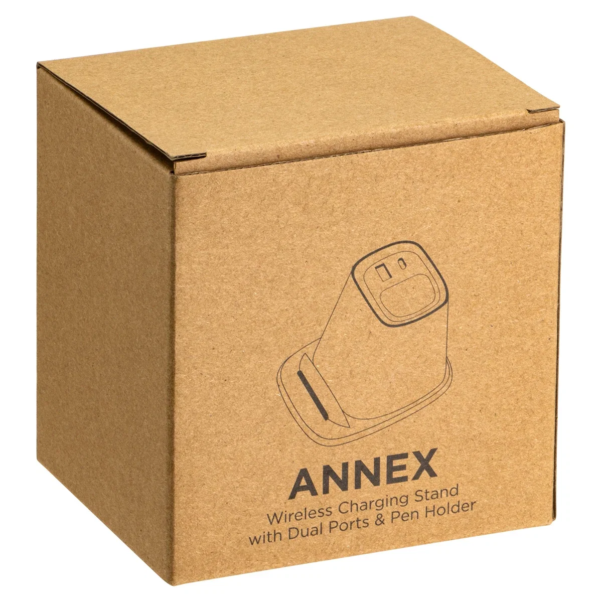 Annex Wireless Charging Stand shown in its retail packaging box