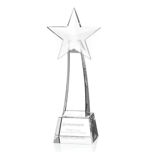 Custom Engraved Crystal Star Award for Employee Recognition - Anson Rise