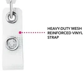 Anti-Microbial Heart Shape Badge Reel (Single & Double Strap) — view 3