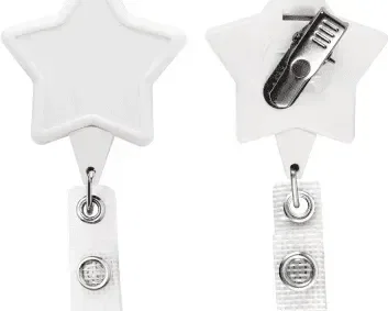 Anti-Microbial Star Shape Badge Reel (Single & Double Strap) — view 3