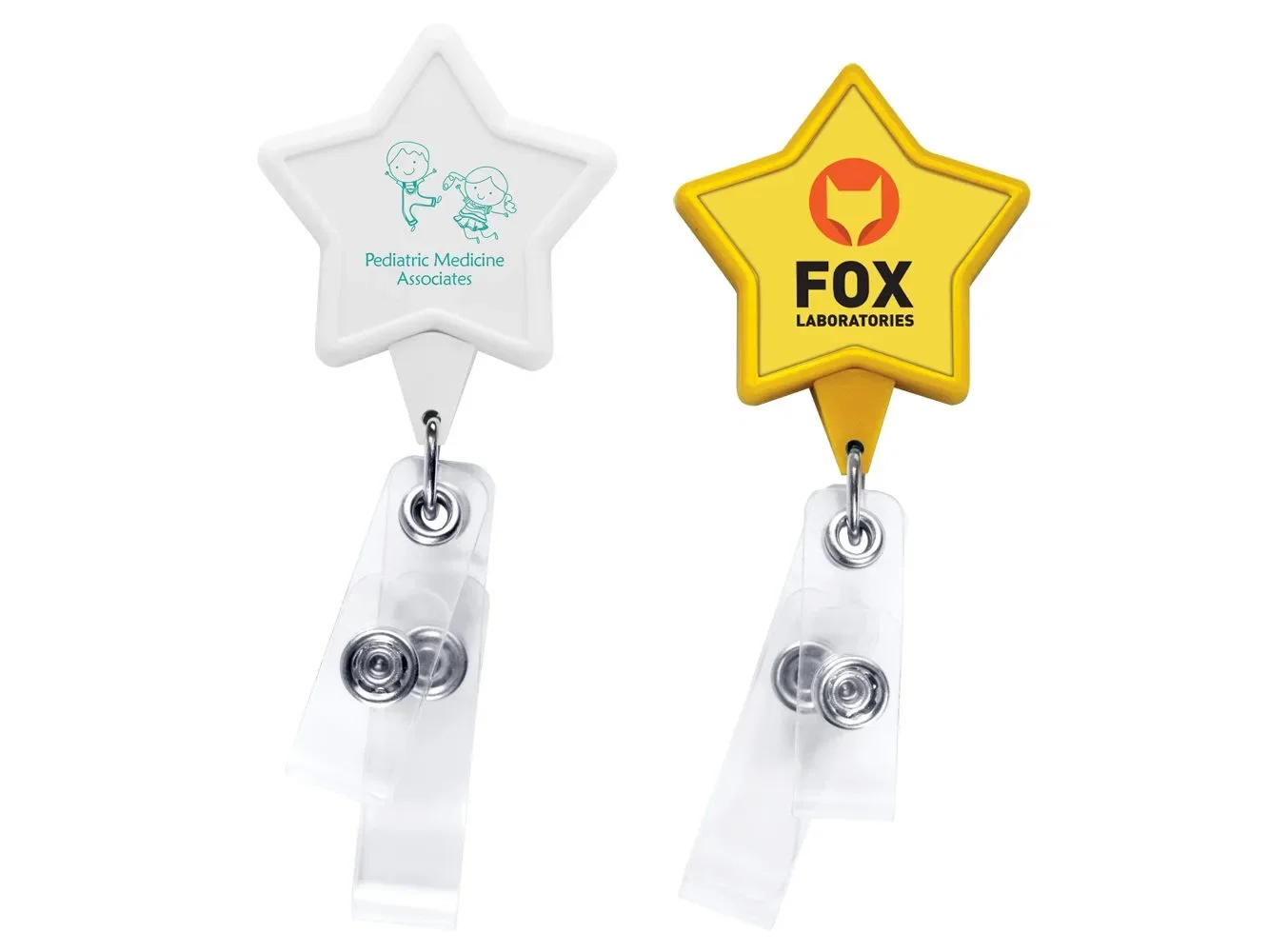 Anti-Microbial Star Shape Badge Reel (Single & Double Strap) — view 4