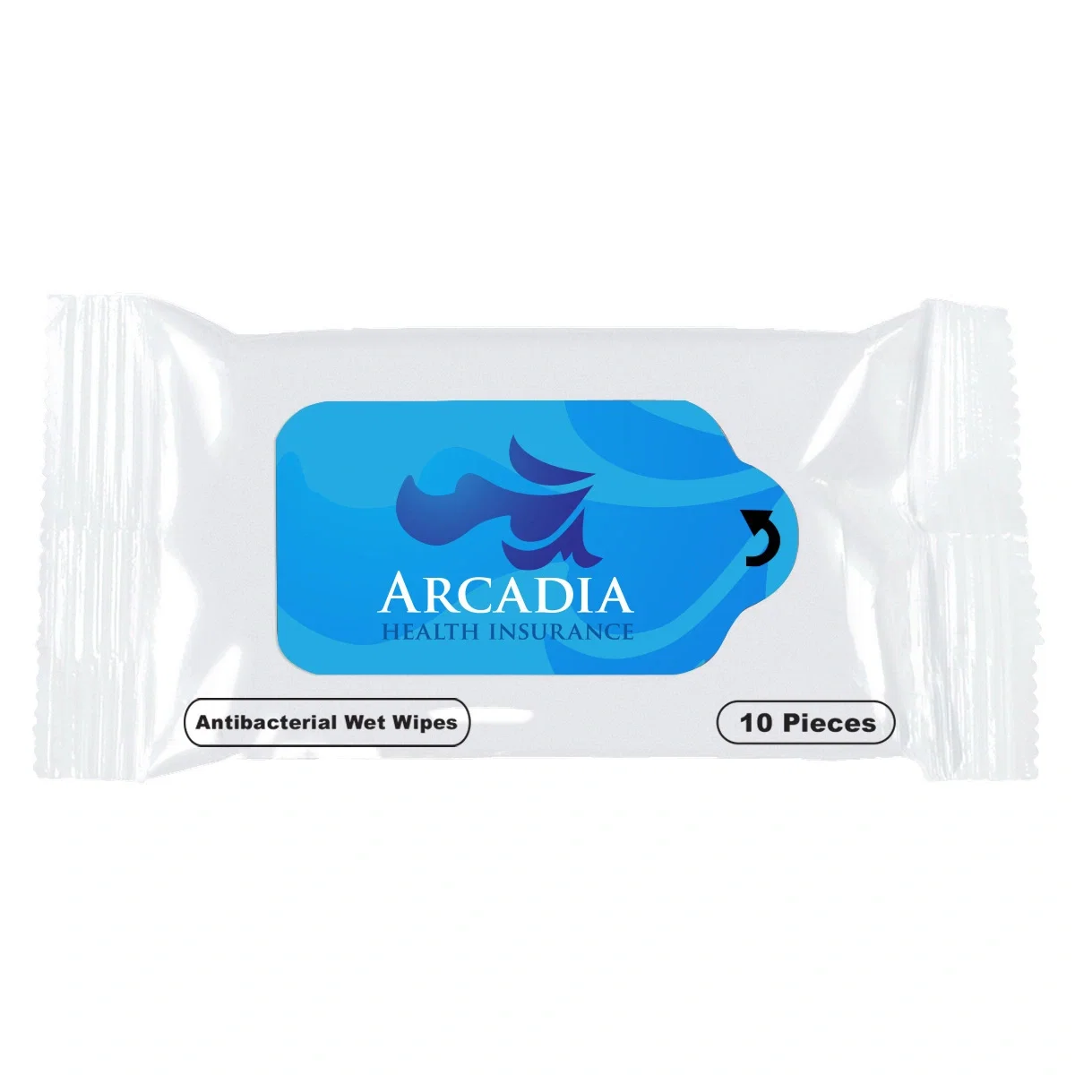 Reverse side of the packet with room for printed artwork