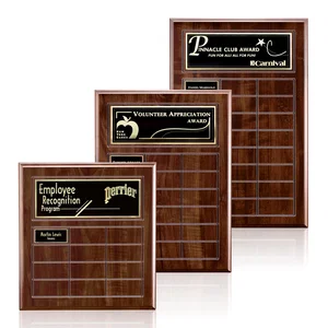 Cherry Finish Laminate Perpetual Plaque With Blank Plates