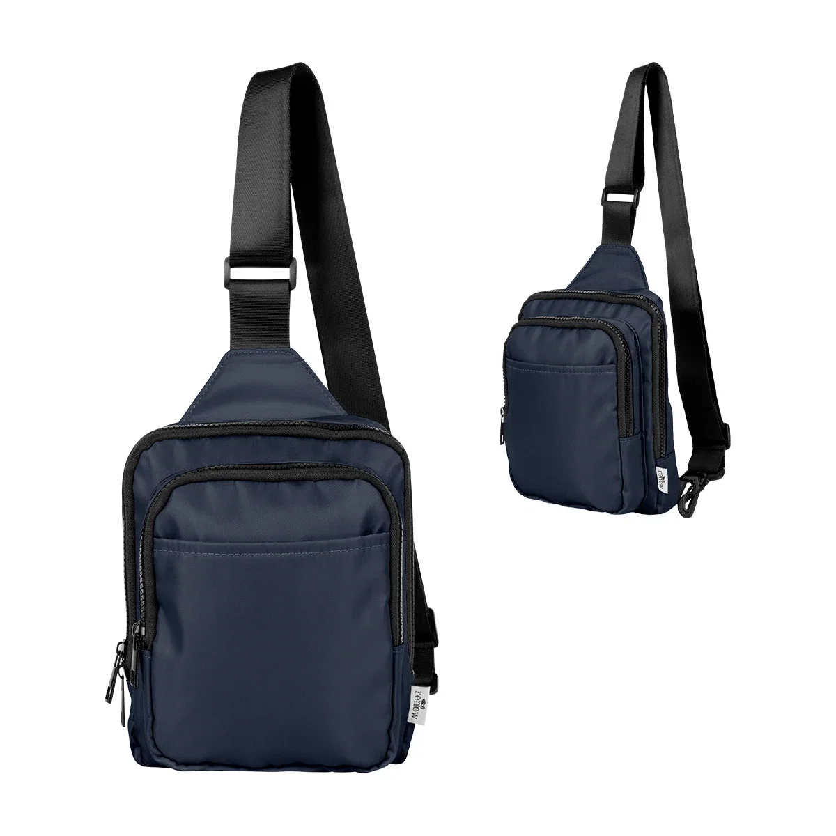 Front zip pocket detail on the small body