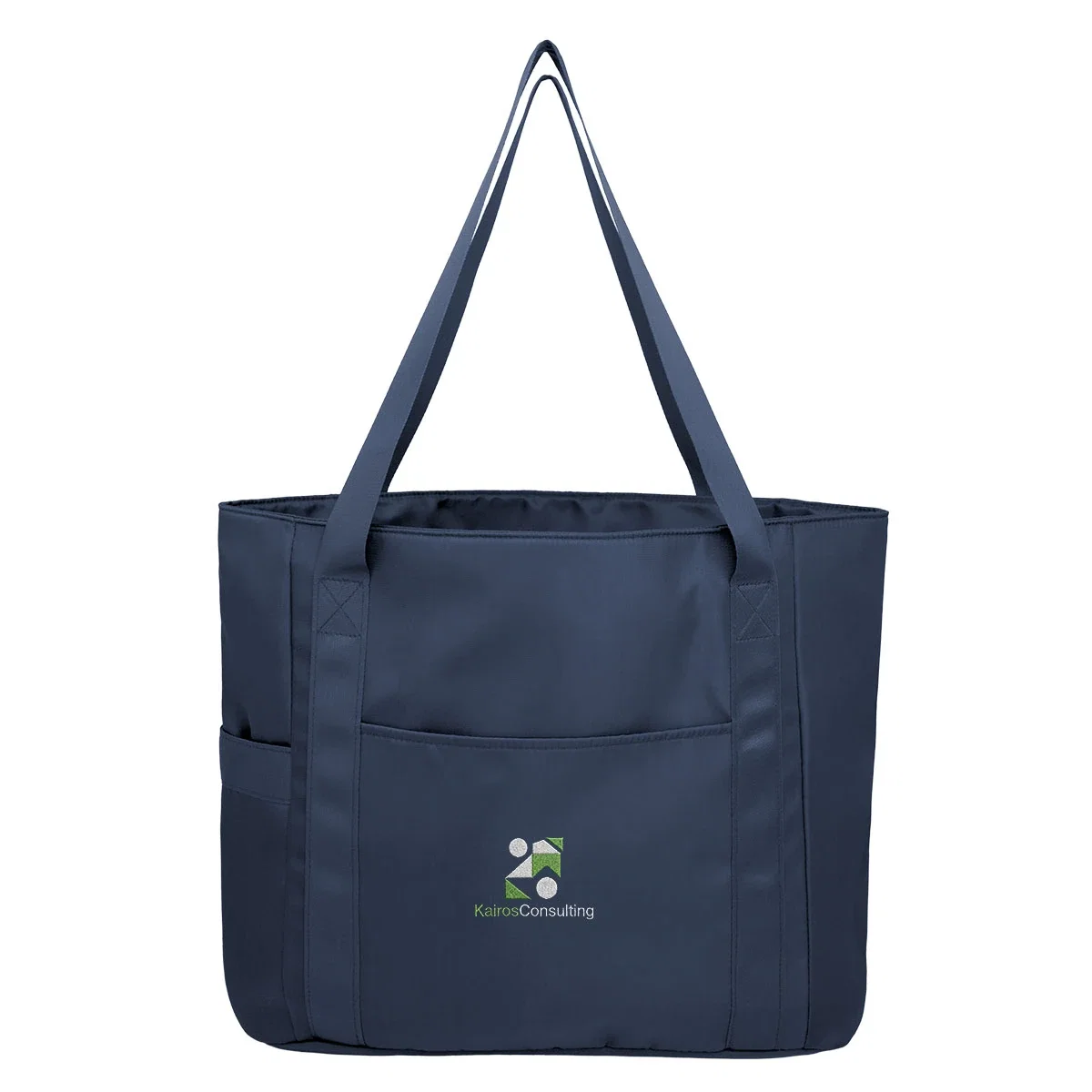 Horizontal layout of the weekender tote bag across the frame