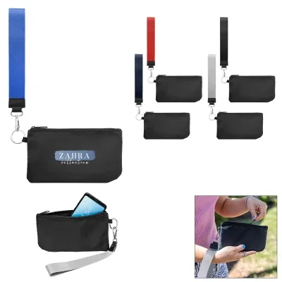 Wrist strap looped around a hand