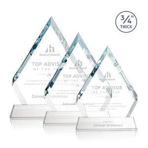 Starfire Crystal Diamond Award on a Tall Tapered Base