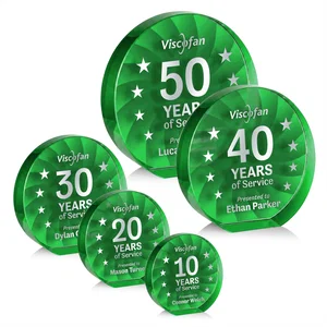 Optical Crystal Circle Award in 9 Colors