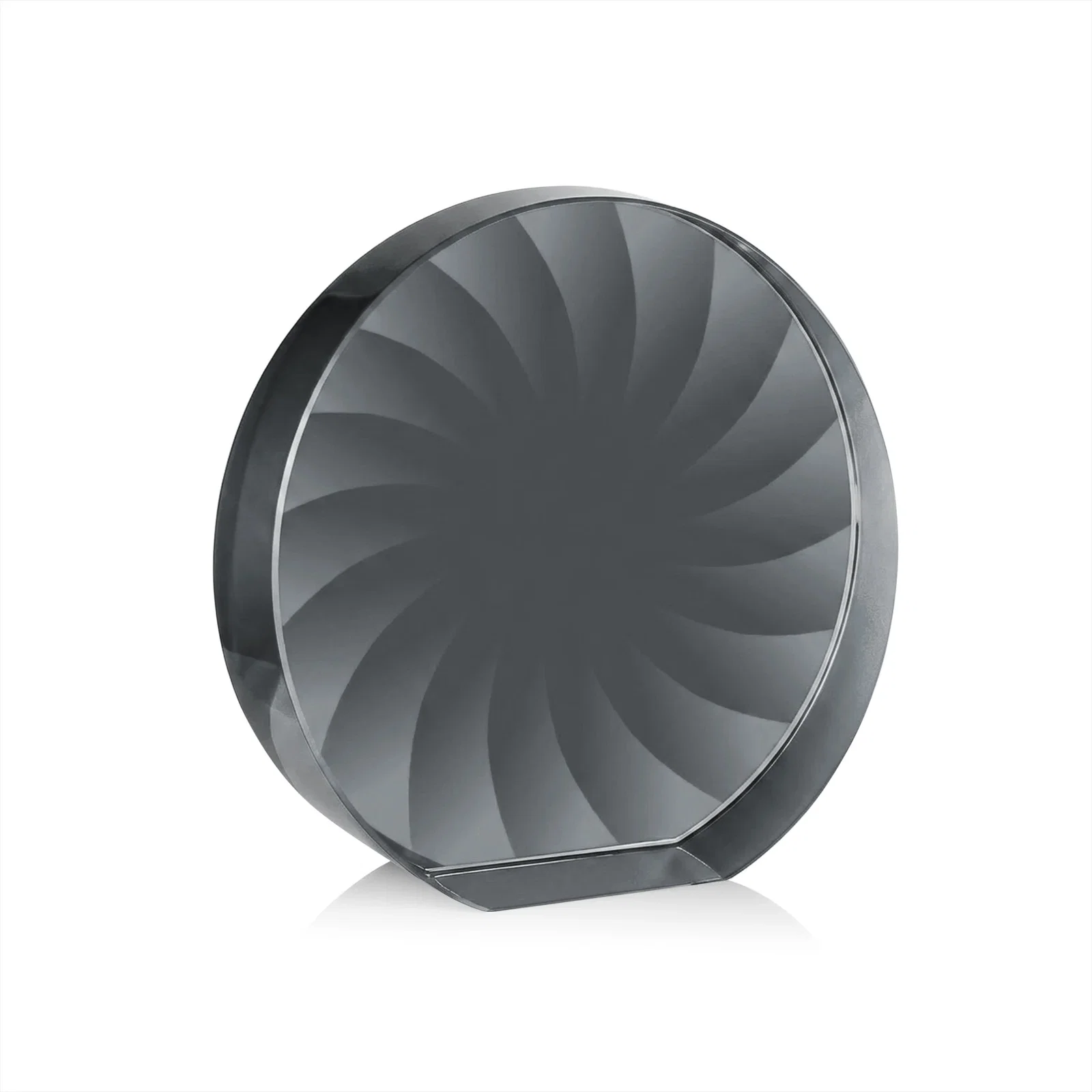 Promotional Optical Crystal Circle Award in 9 Colors, with your logo for donor appreciation