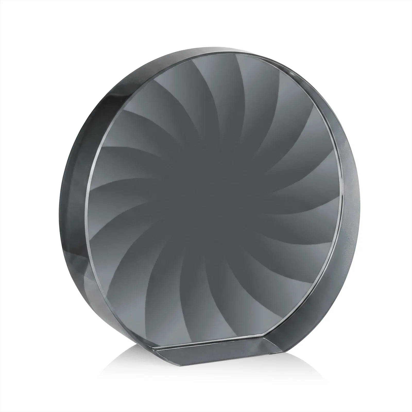 Promotional Optical Crystal Circle Award in 9 Colors, with your logo for volunteer appreciation