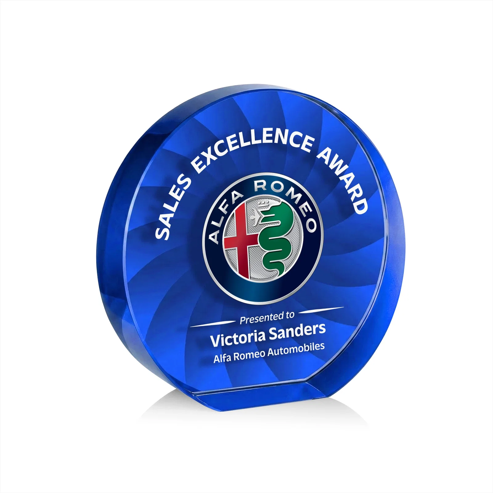 Customized Optical Crystal Circle Award in 9 Colors for graduation ceremonies