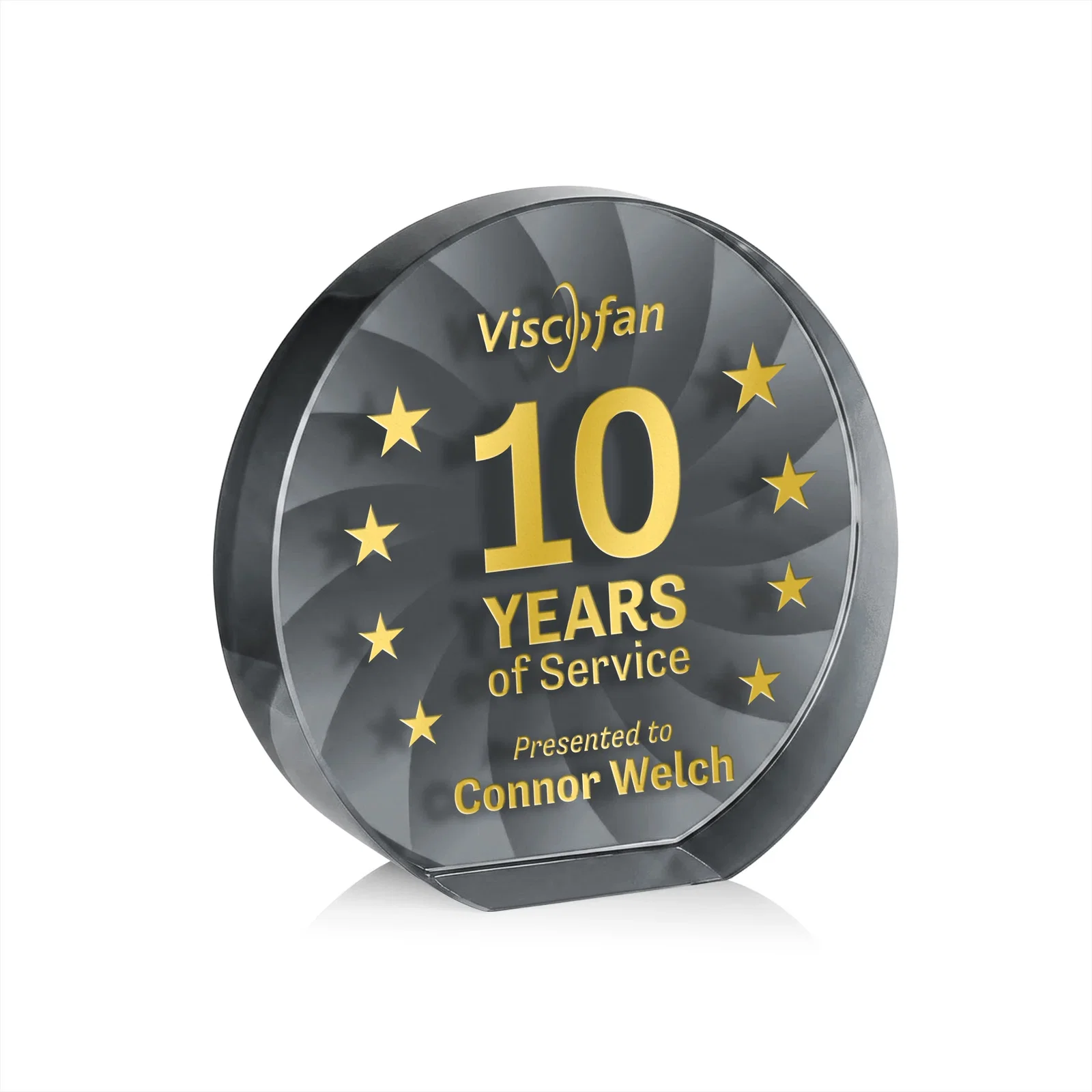 Custom Optical Crystal Circle Award in 9 Colors for graduation ceremonies