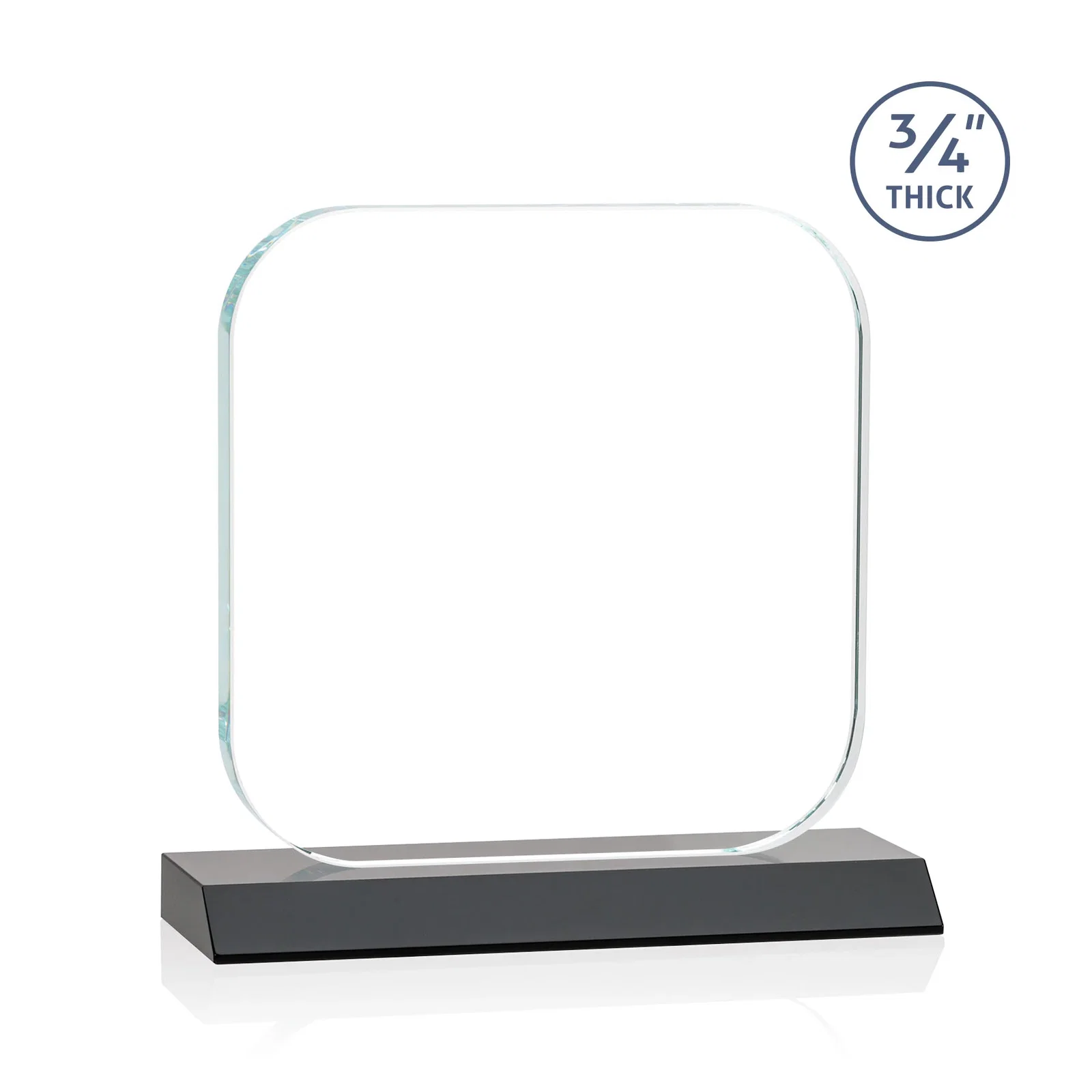 Personalized Starfire Crystal App-Icon Award on a Mitered Crystal Base, awards, with your logo for sales achievement awards