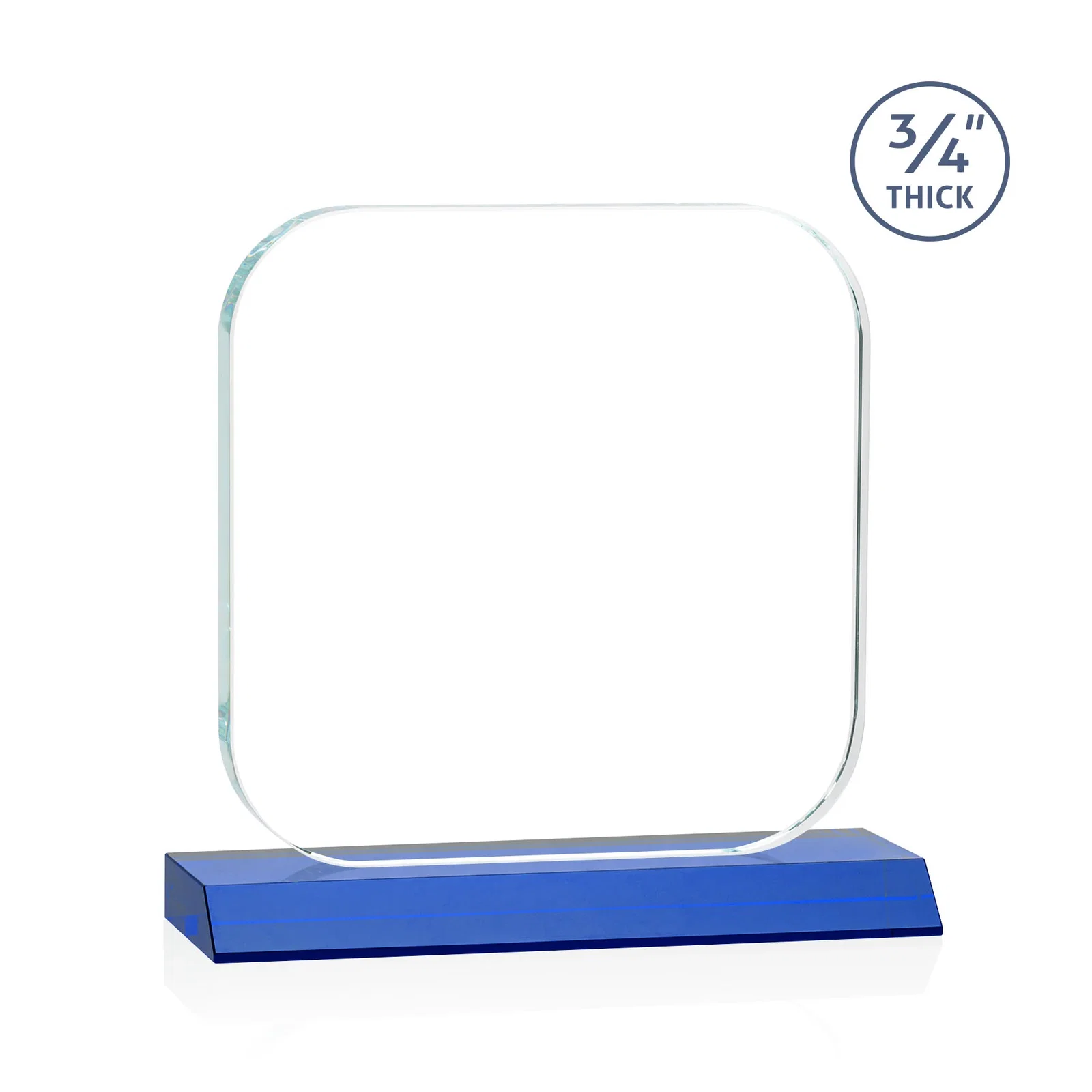 Personalized Starfire Crystal App-Icon Award on a Mitered Crystal Base, awards, with your logo for graduation ceremonies