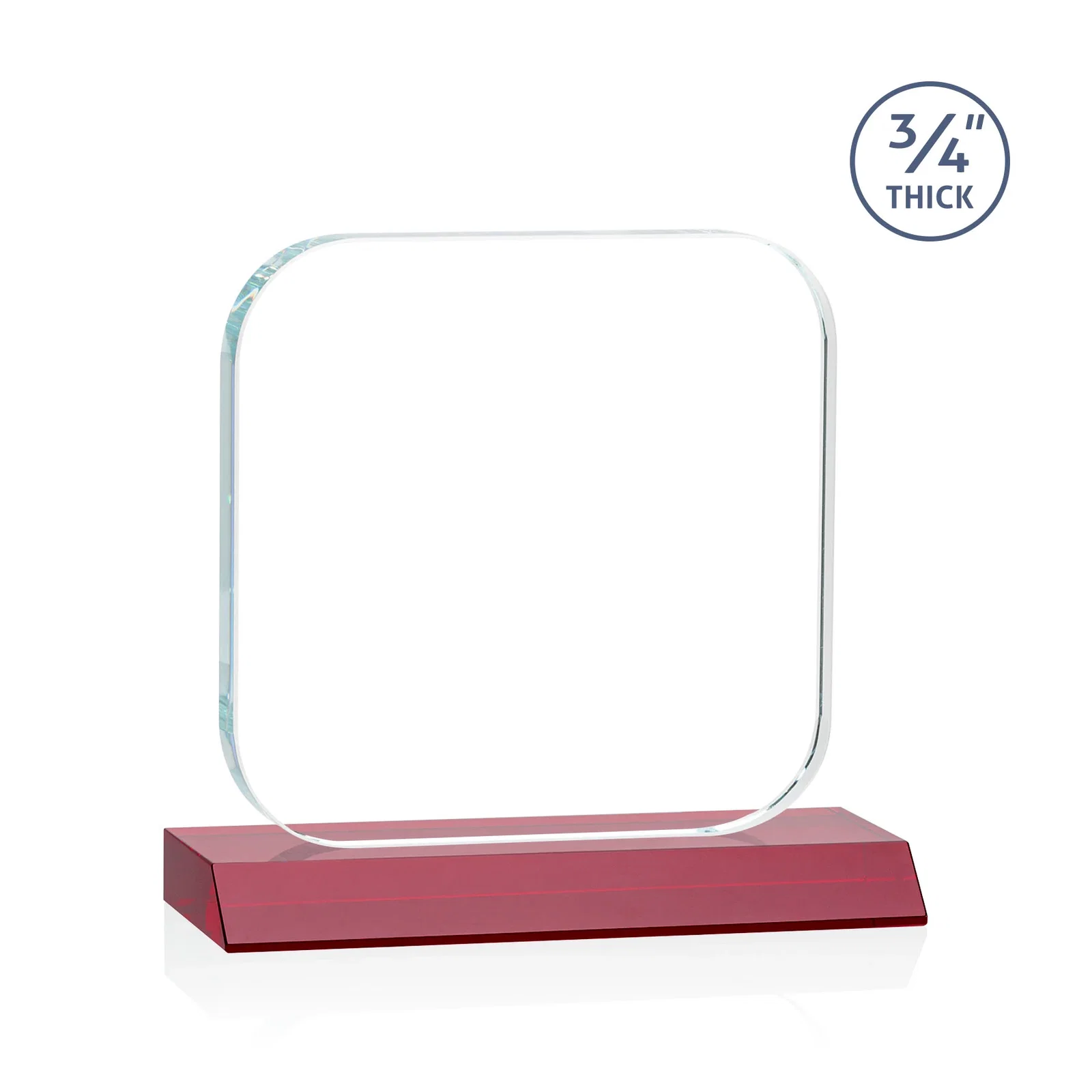 Personalized Starfire Crystal App-Icon Award on a Mitered Crystal Base, awards, with your logo for dealer and partner awards
