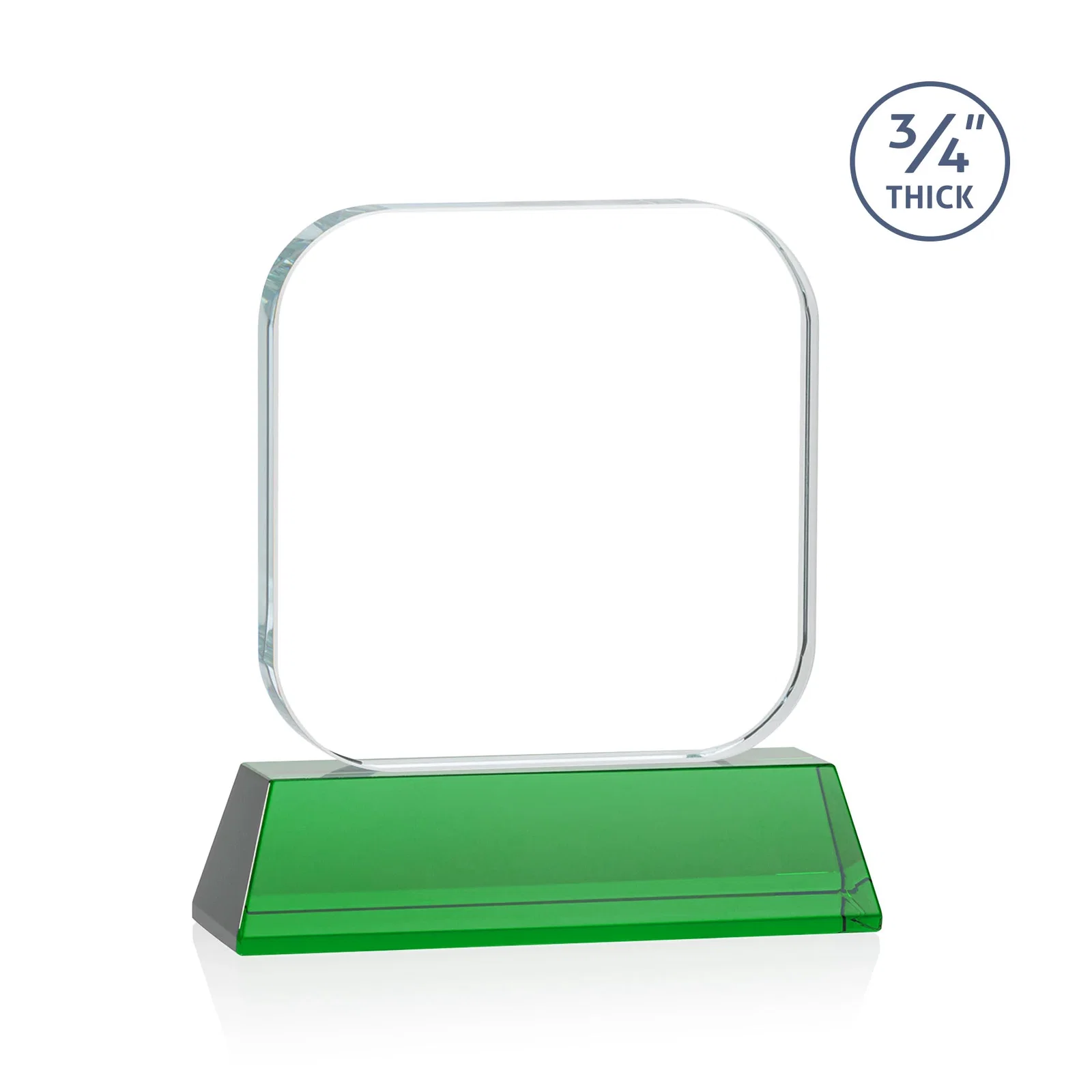 Personalized Starfire Crystal App-Icon Award on an Optical Crystal Base, awards, with your logo for sales achievement awards