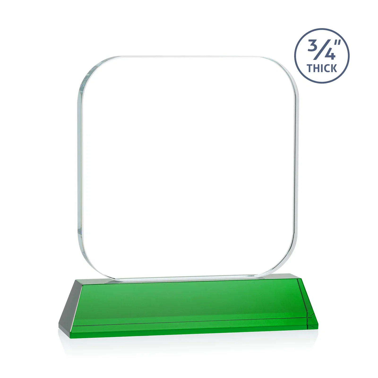 Personalized Starfire Crystal App-Icon Award on an Optical Crystal Base, awards, with your logo for team milestone celebrations