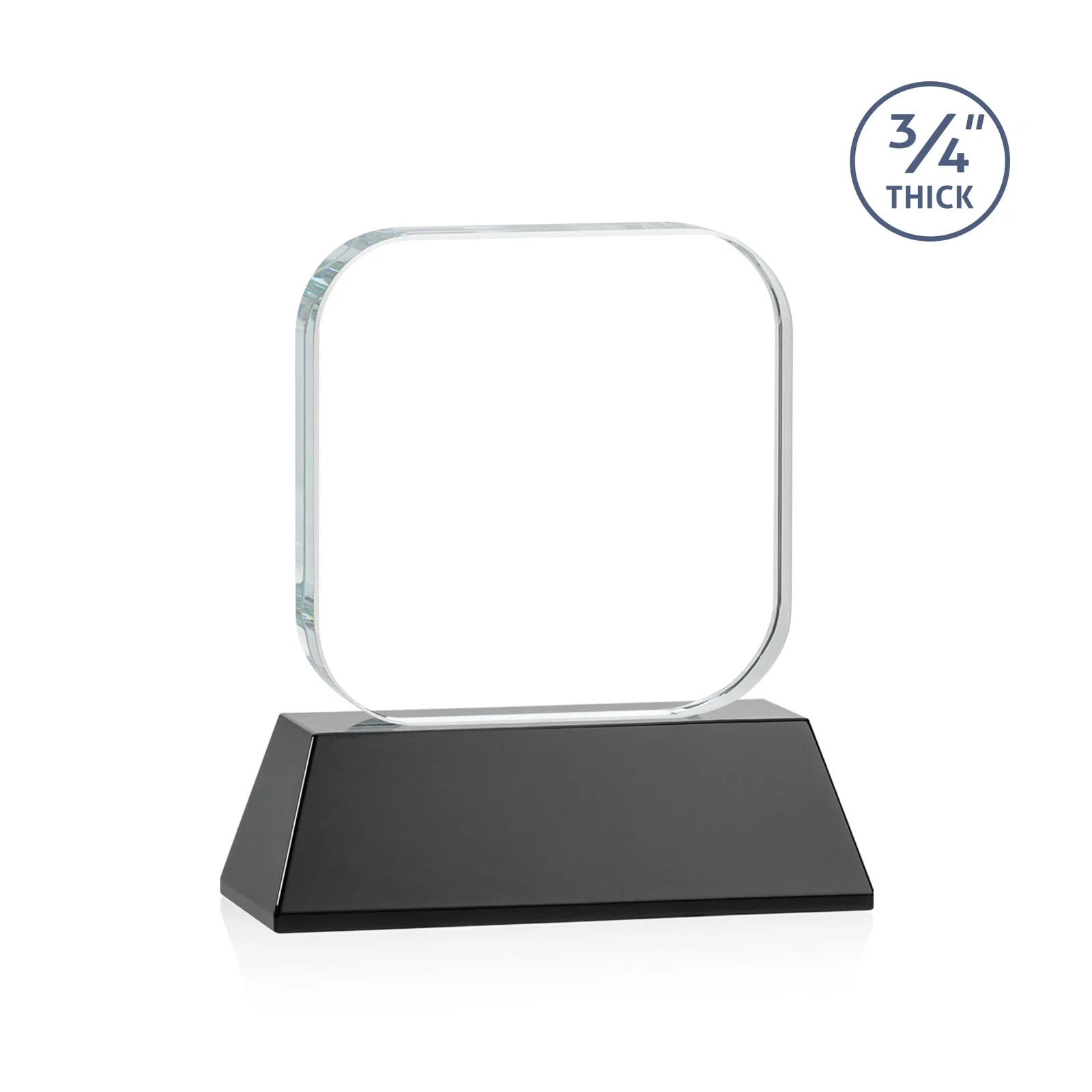 Personalized Starfire Crystal App-Icon Award on an Optical Crystal Base, awards, with your logo for donor appreciation