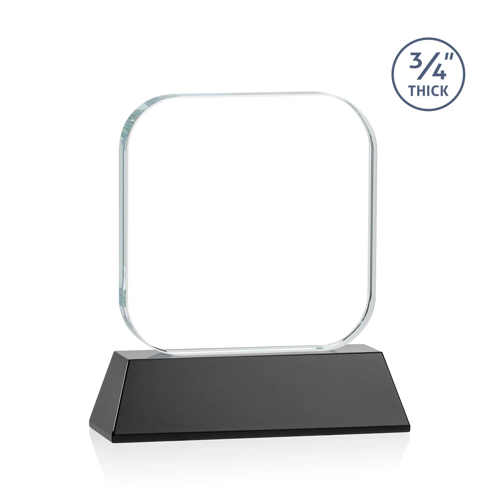 Personalized Starfire Crystal App-Icon Award on an Optical Crystal Base, awards, with your logo for graduation ceremonies