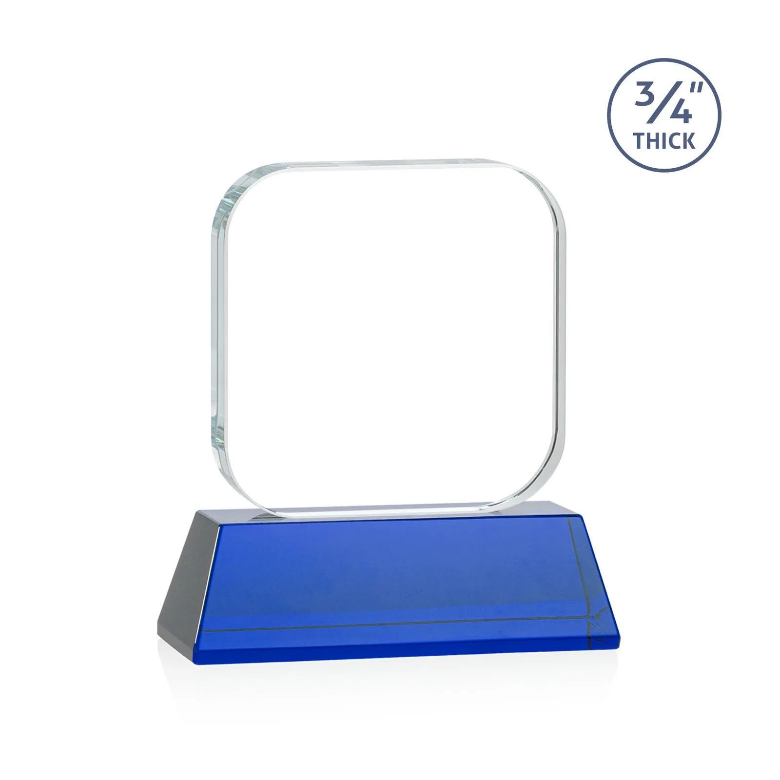 Personalized Starfire Crystal App-Icon Award on an Optical Crystal Base, awards, with your logo for dealer and partner awards