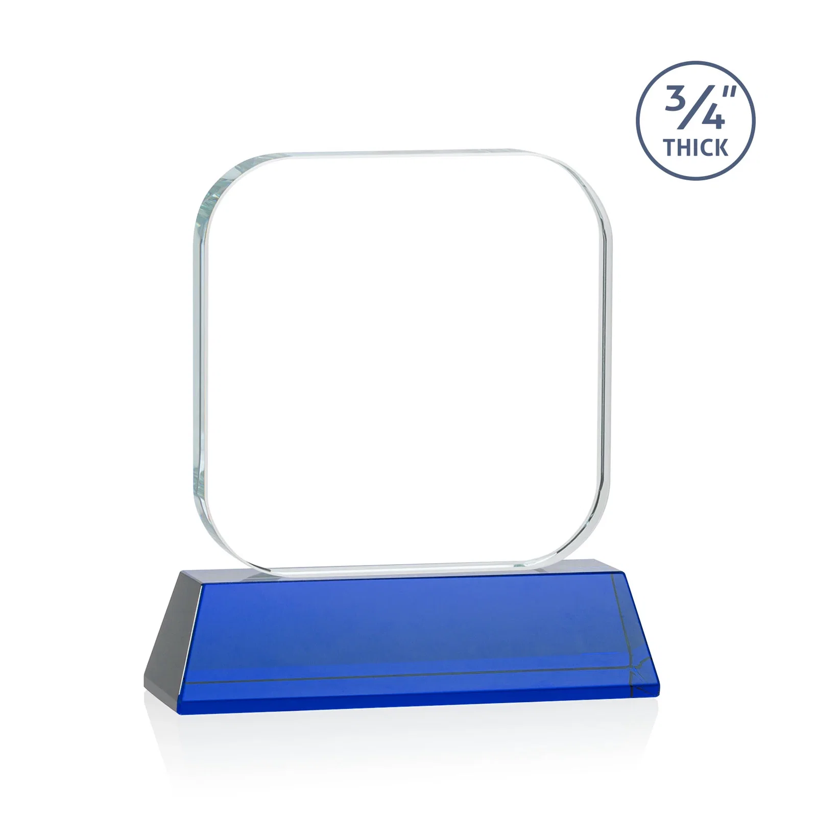 Personalized Starfire Crystal App-Icon Award on an Optical Crystal Base, awards, with your logo for company anniversary events