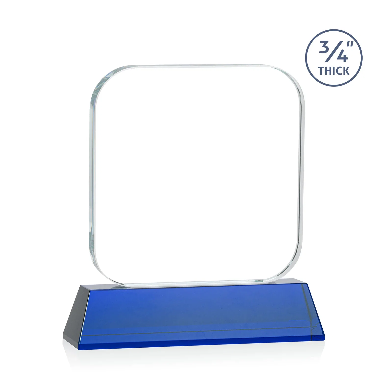 Promotional Starfire Crystal App-Icon Award on an Optical Crystal Base, awards, with your logo for employee recognition