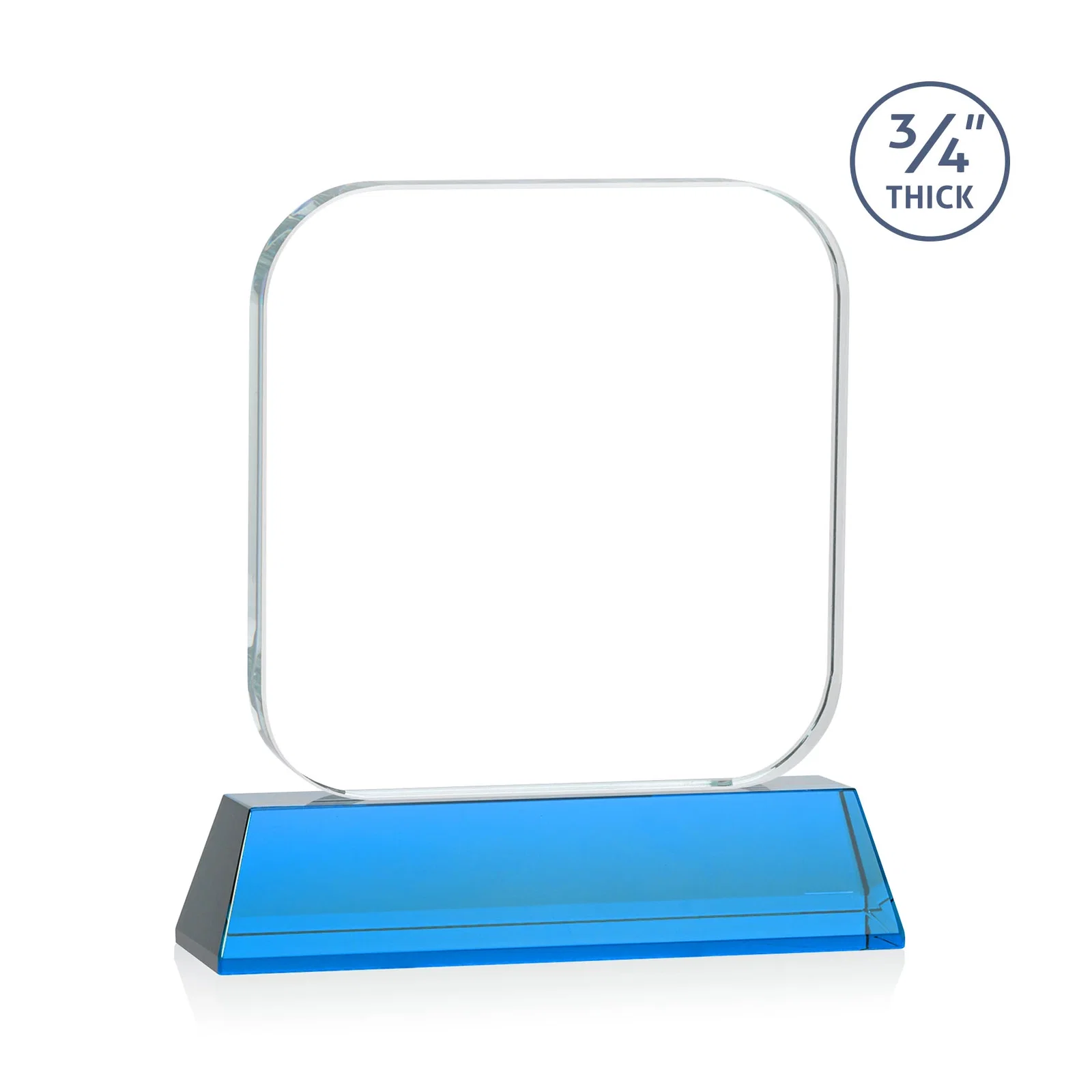Promotional Starfire Crystal App-Icon Award on an Optical Crystal Base, awards, with your logo for safety achievement programs