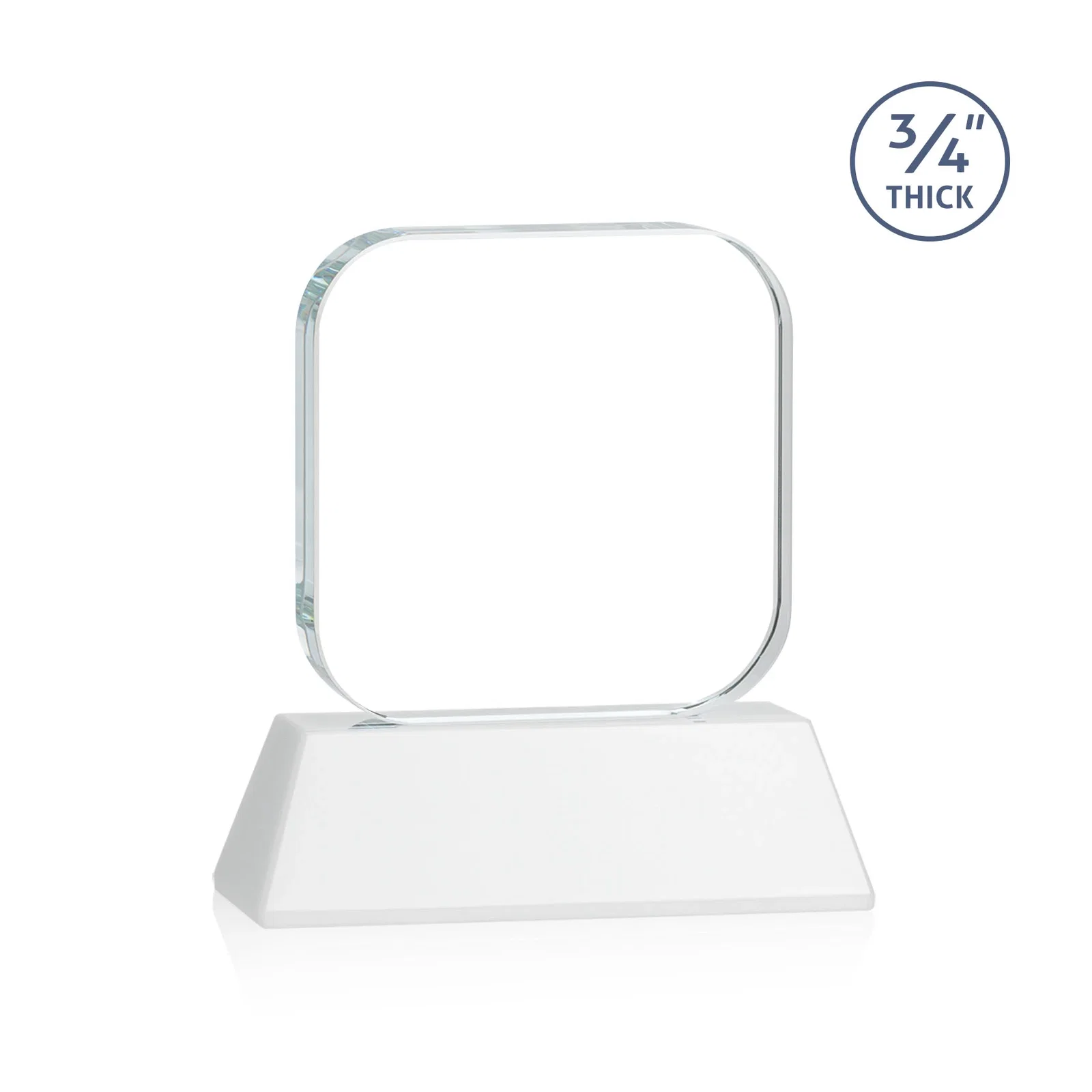 Promotional Starfire Crystal App-Icon Award on an Optical Crystal Base, awards, with your logo for dealer and partner awards