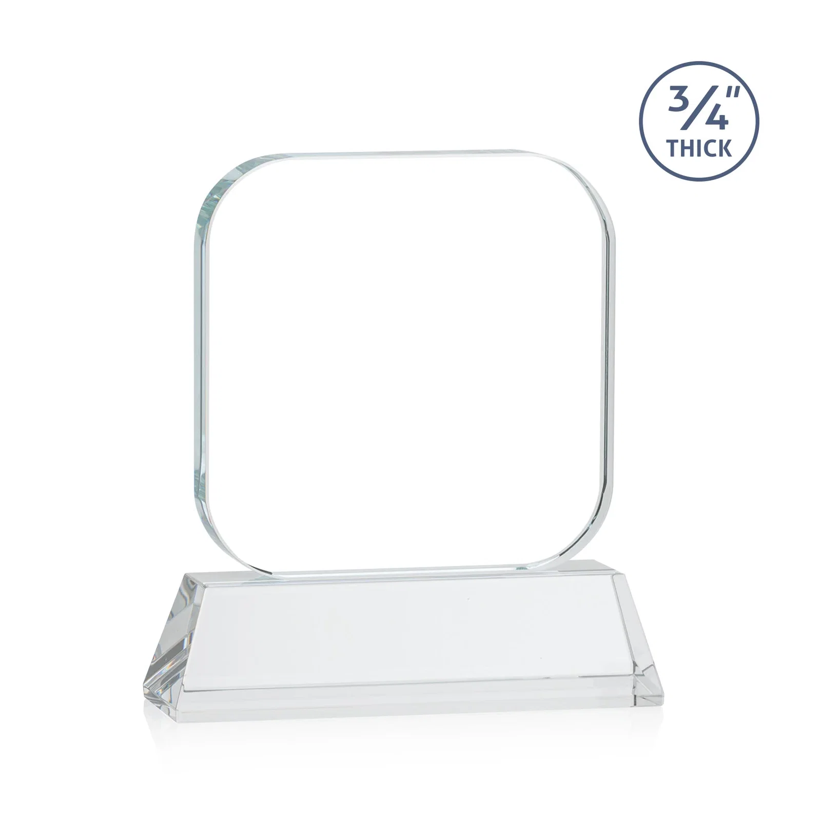 Custom Starfire Crystal App-Icon Award on an Optical Crystal Base, awards, with your logo for graduation ceremonies