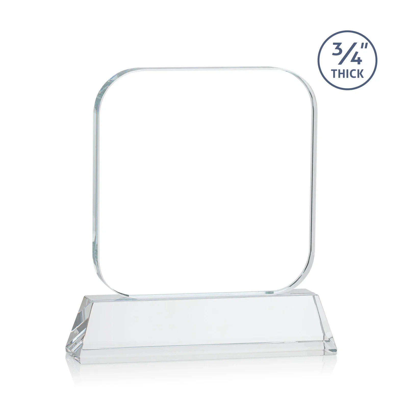 Custom Starfire Crystal App-Icon Award on an Optical Crystal Base, awards, with your logo for safety achievement programs