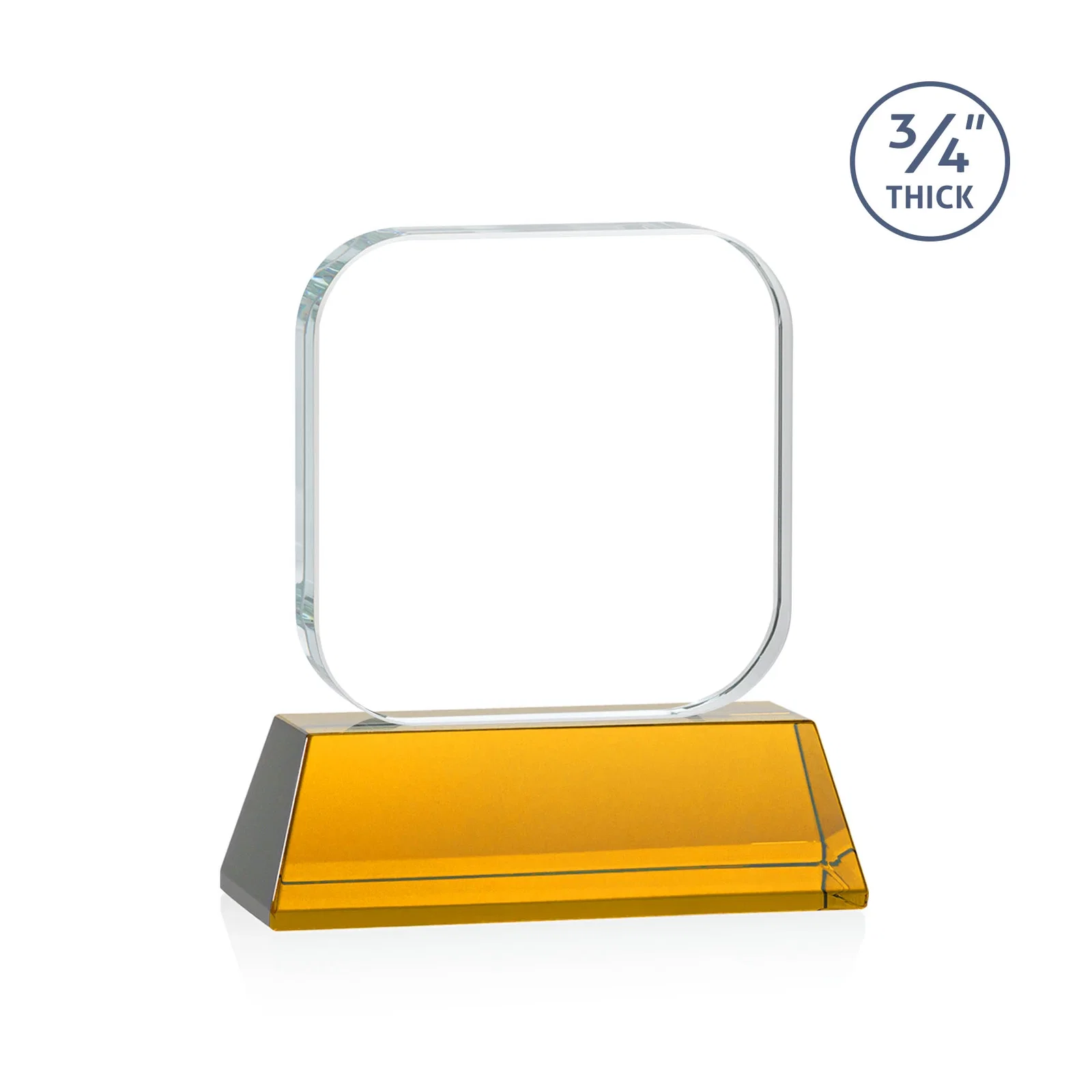 Custom Starfire Crystal App-Icon Award on an Optical Crystal Base, awards, with your logo for dealer and partner awards