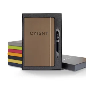 ApPeel Apple Paper Journal Gift Set, 5.25" x 8.28", 192-Page Green-Lined, Deboss Imprint