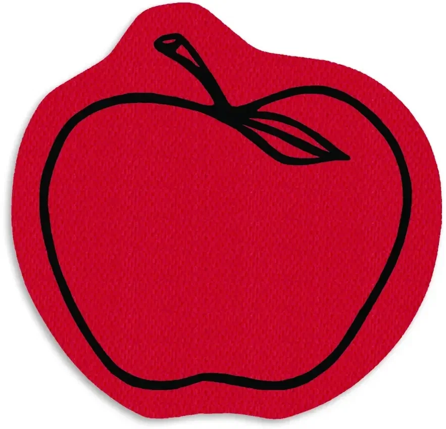 Apple Jar Opener. Apple-shaped rubber jar opener for teacher appreciation gifts, view 3