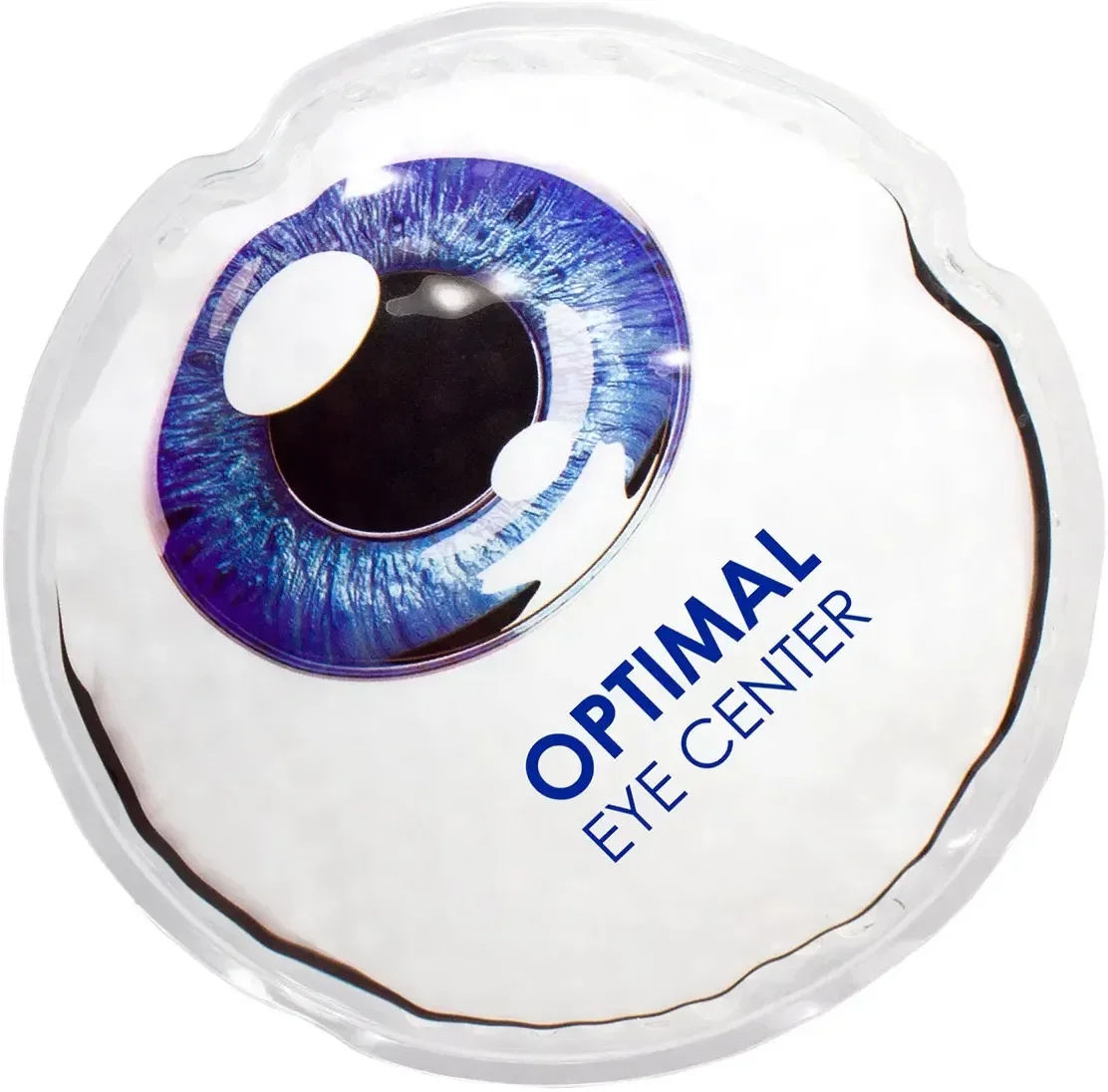 Aqua Pearls Eyeball Hot/Cold Pack, custom therapy pack shaped like an eyeball with branded logo
