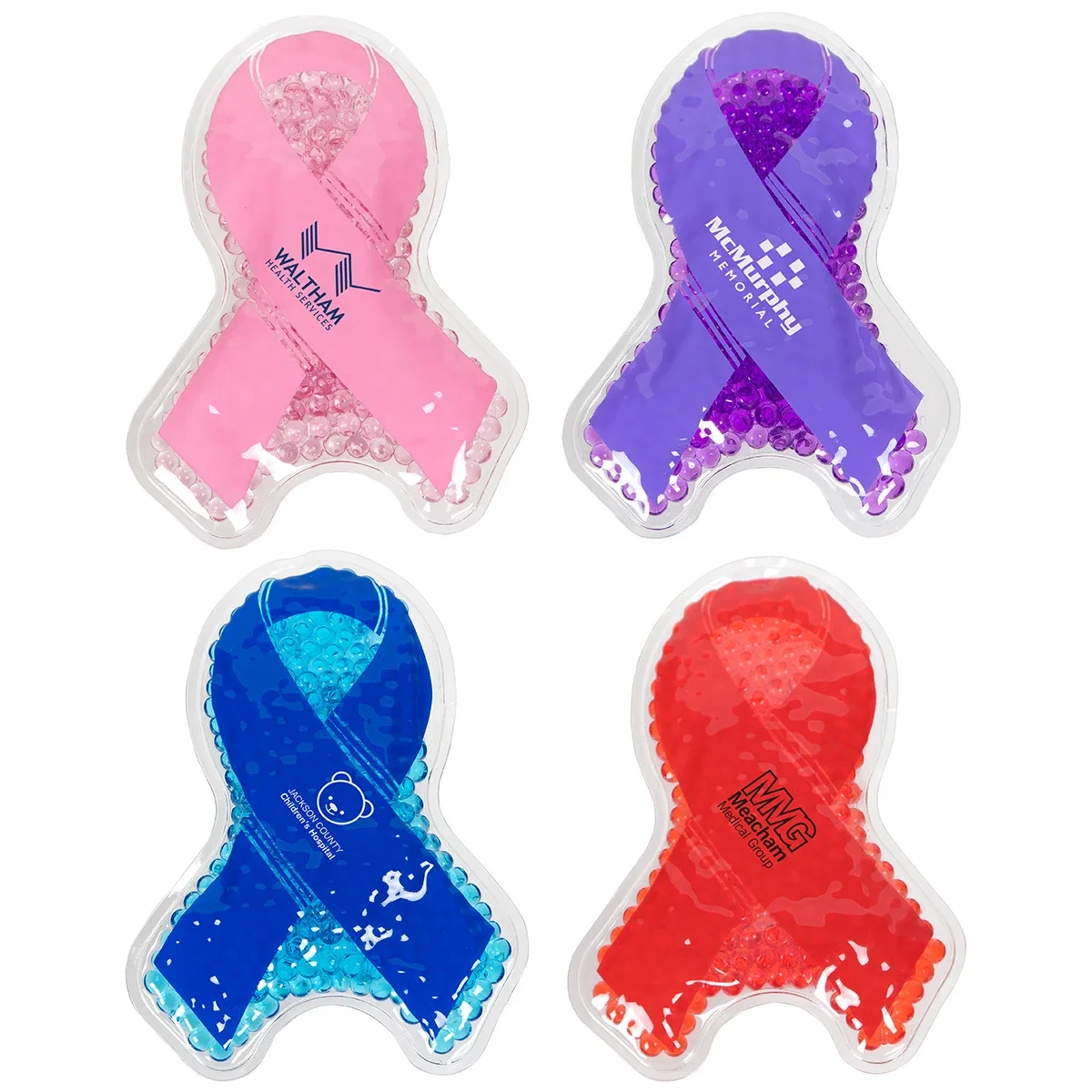 Aqua Pearls Ribbon branded pack shown in an alternate color for awareness walks