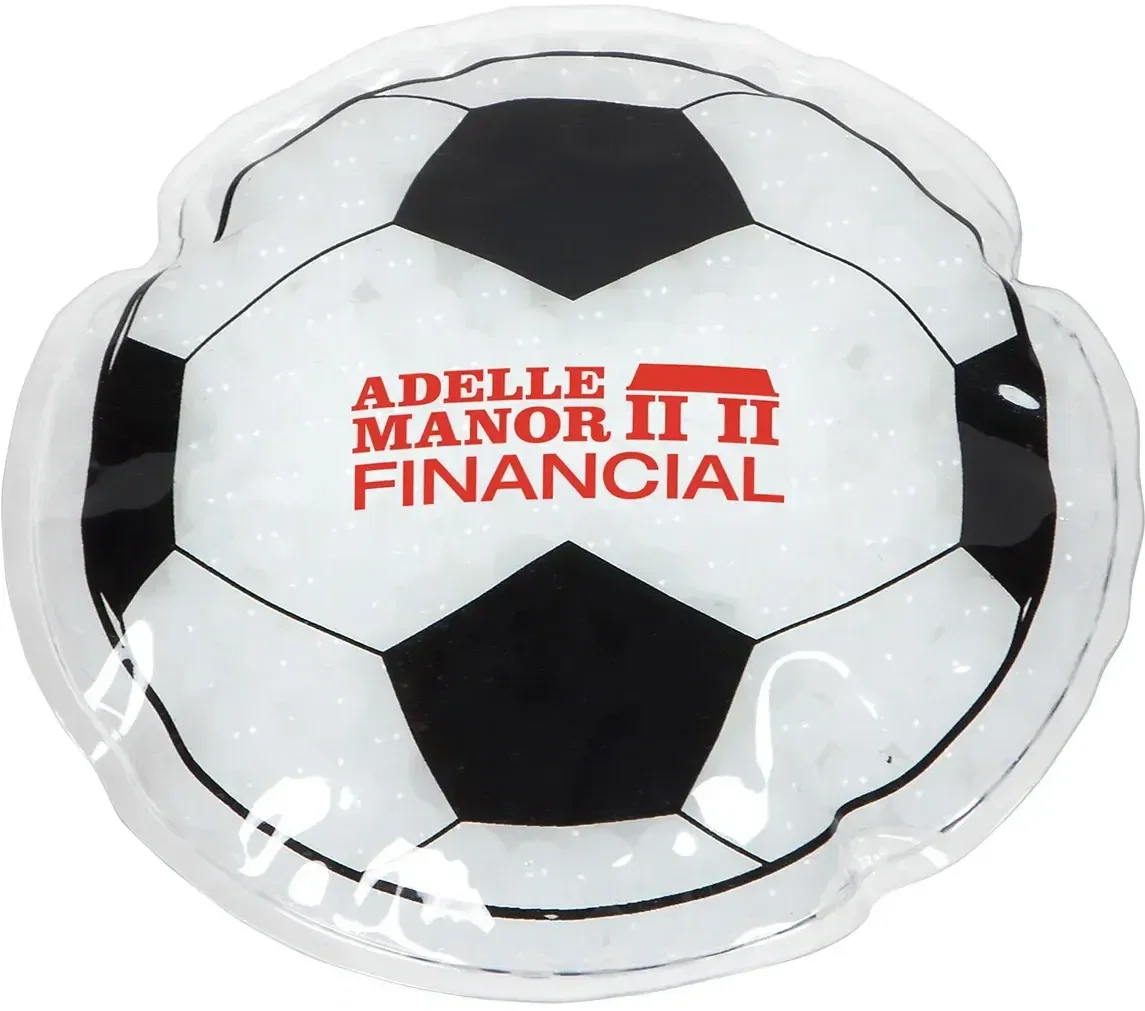 Aqua Pearls Soccer Ball Hot/Cold Pack, custom therapy pack shaped like a soccer ball with logo