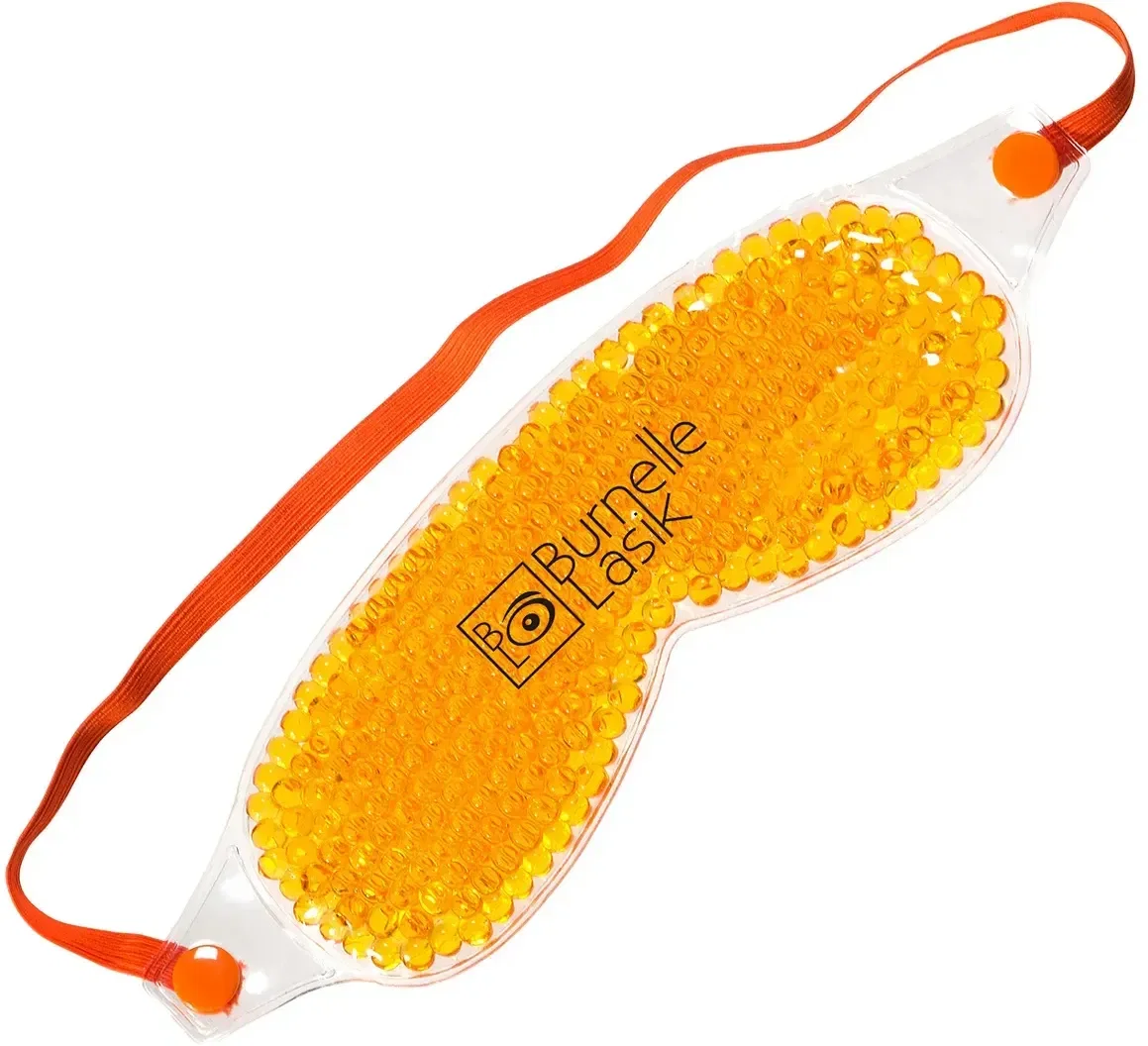 Aqua Pearls spa mask branded pack side profile with strap for self-care