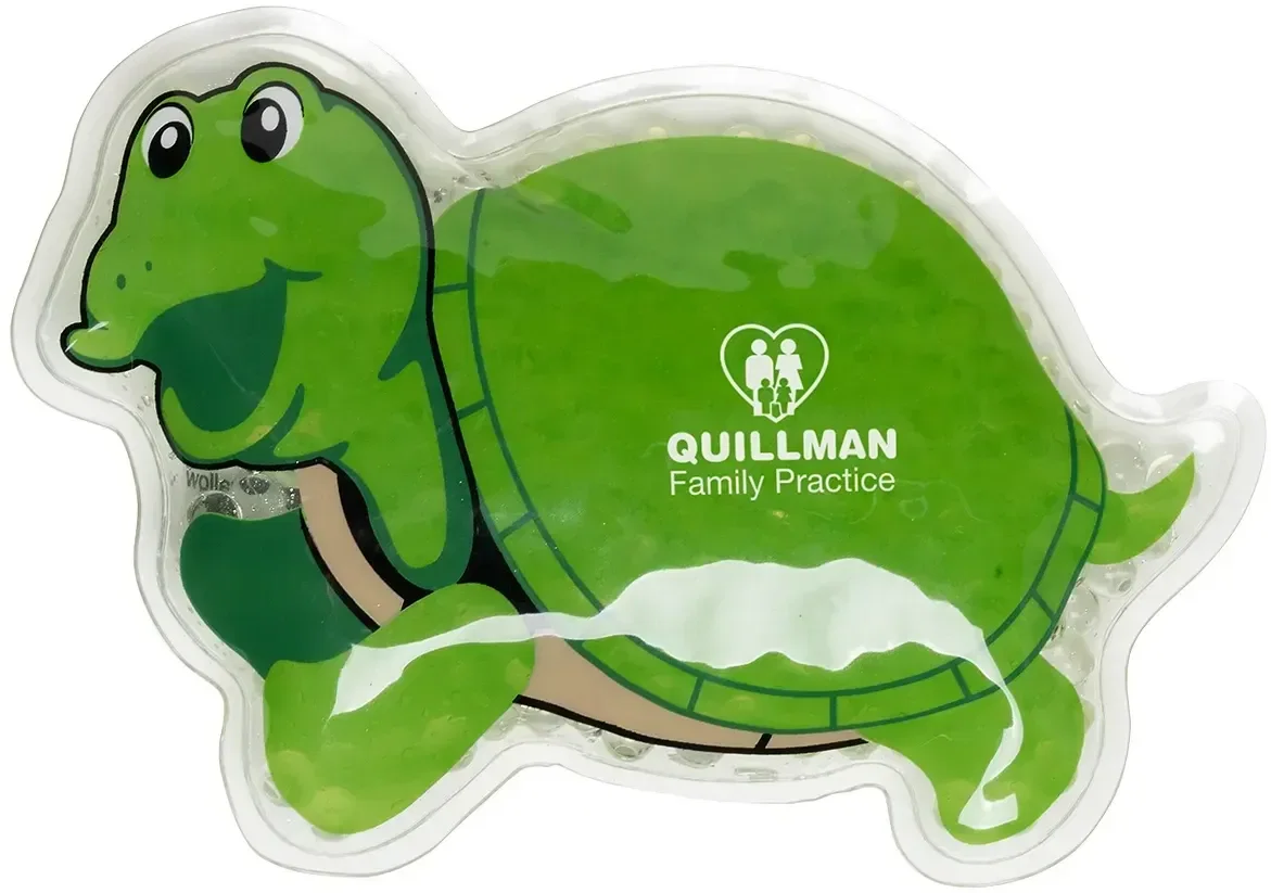 Aqua Pearls Turtle Hot/Cold Pack, custom branded turtle-shaped therapy pack for warm or cold relief