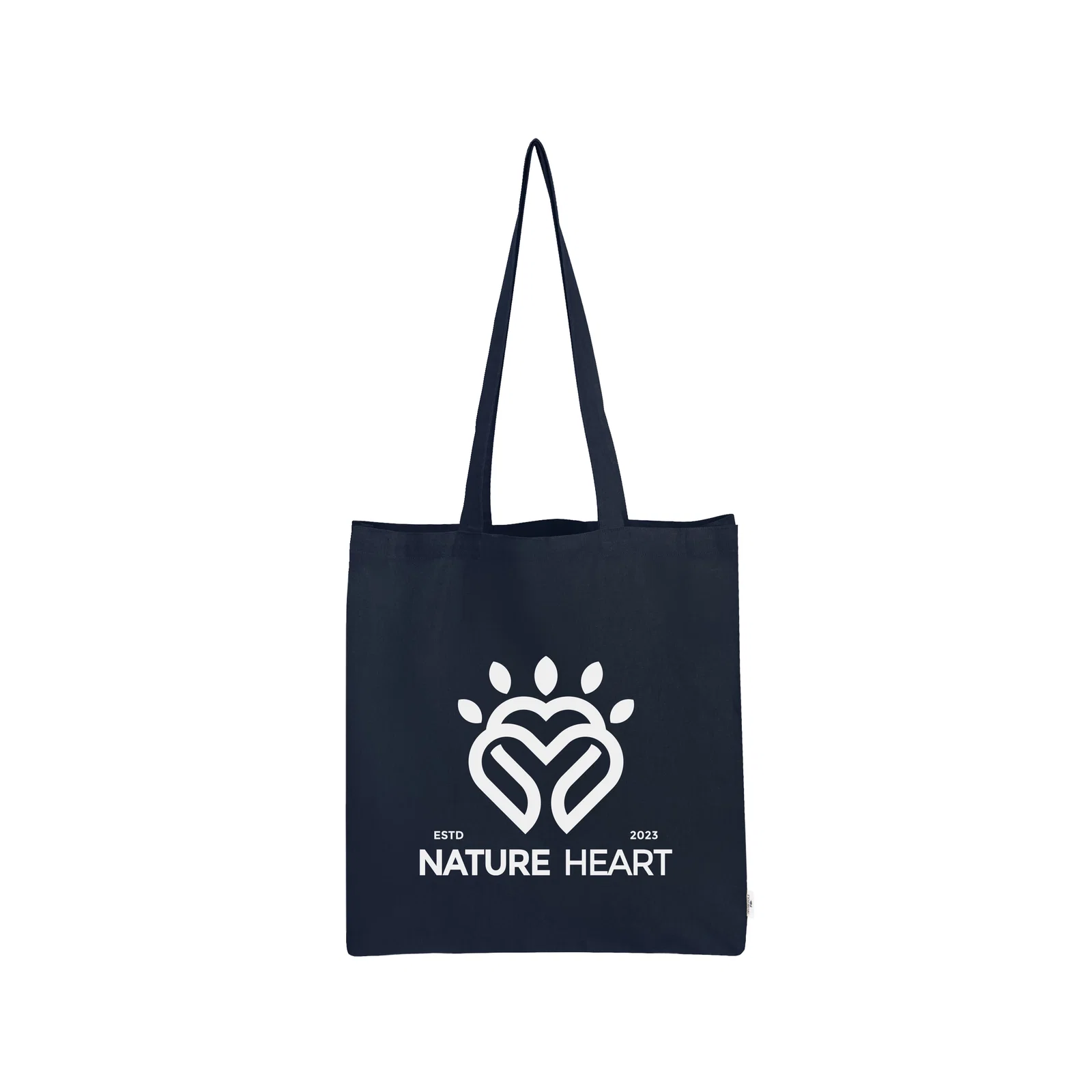 Recycled canvas tote bag with sturdy shoulder straps