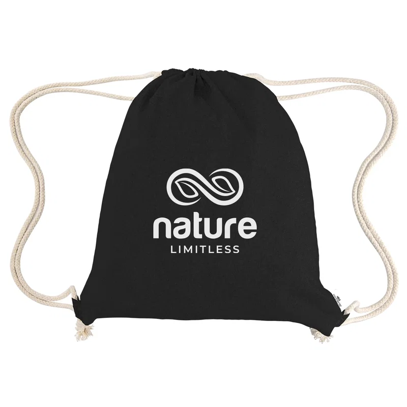 Arden Recycled Cotton Drawstring Bag — view 8