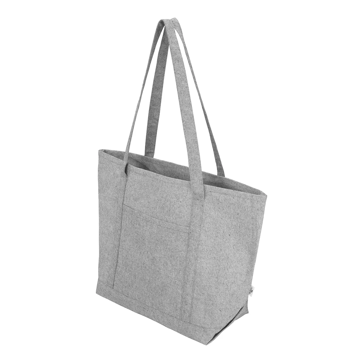 Straps drape over a hook to show carrying length