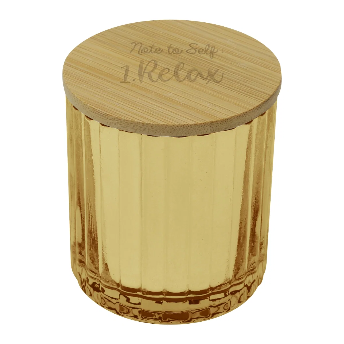 Lid lifted to reveal the wax and wick