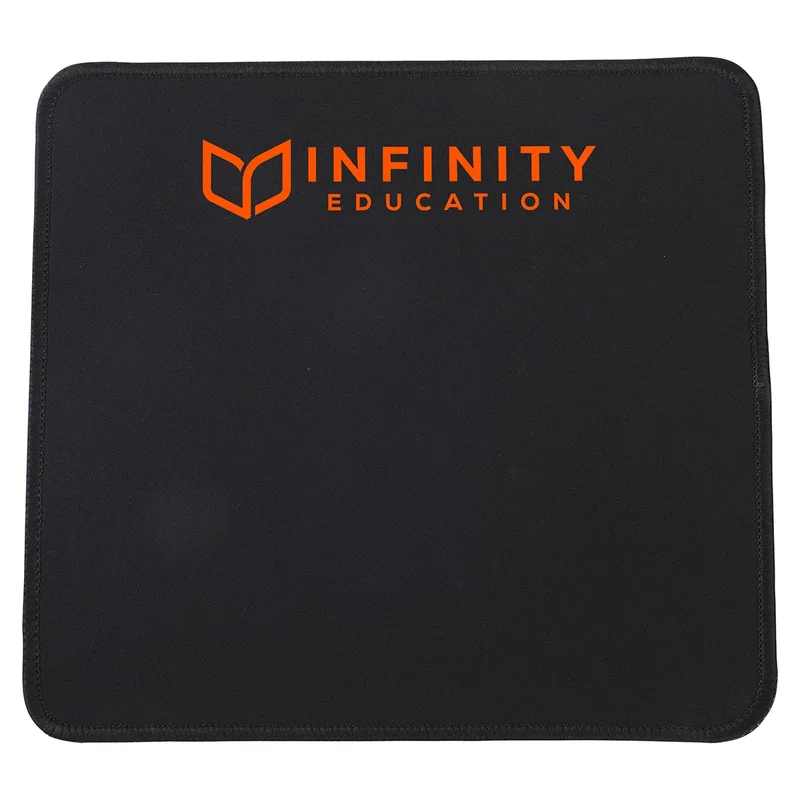 Branded Arista Non-Slip Mouse Pad close-up of stitched fabric surface texture