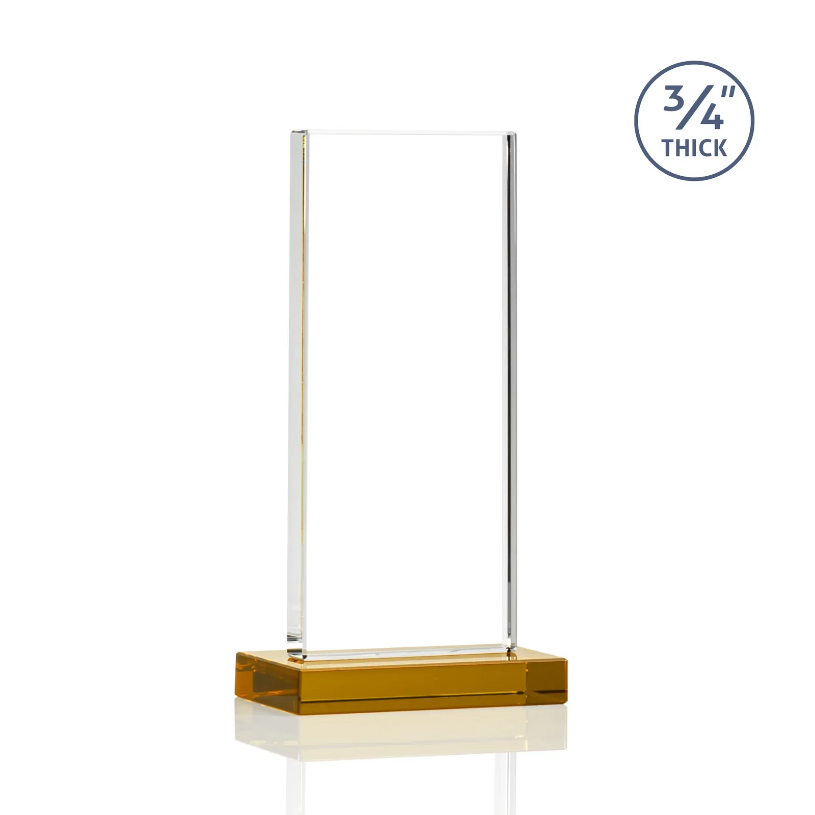 Customized Starfire Crystal Upright Award, Ready to Display Out of the Box, awards for graduation ceremonies