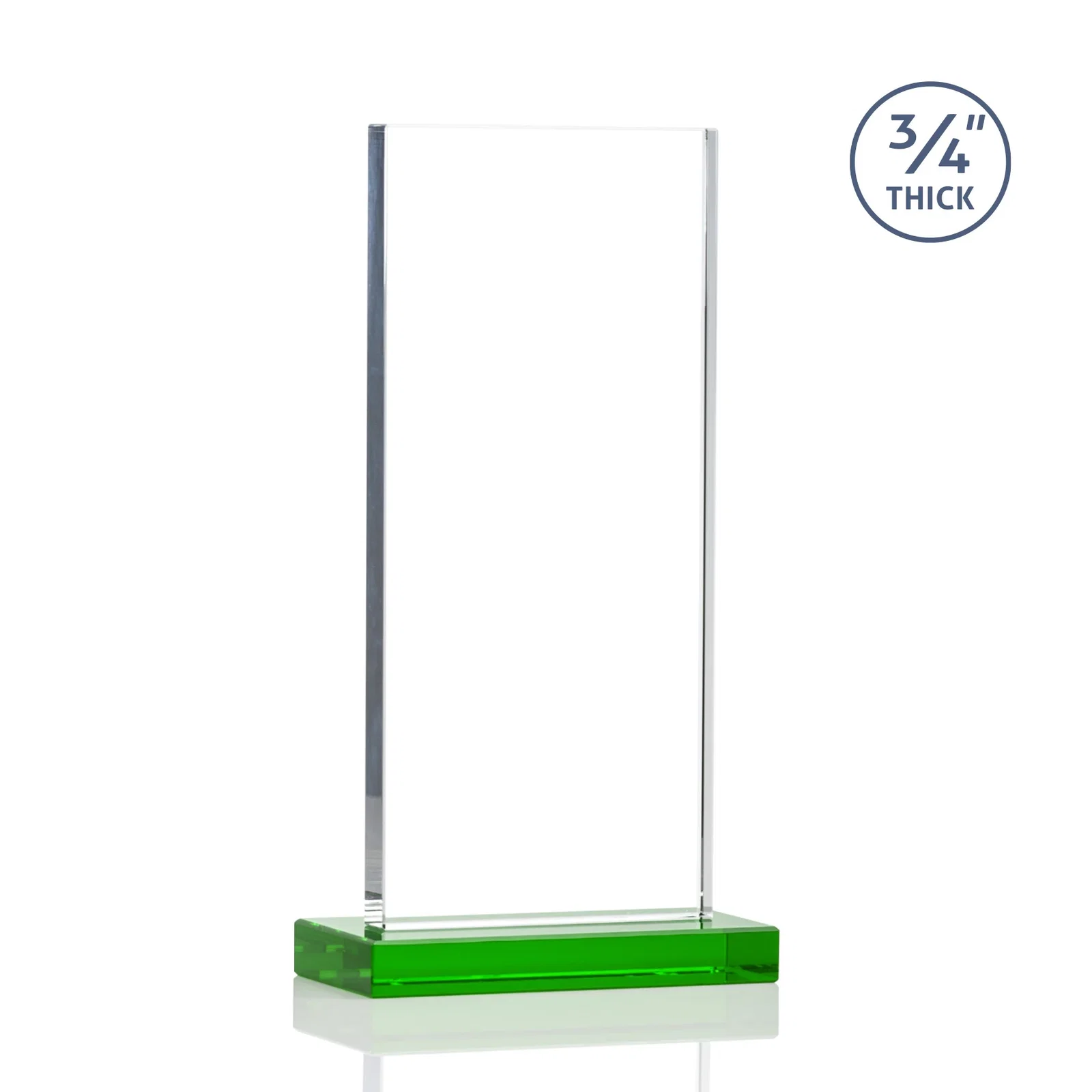 Customized Starfire Crystal Upright Award, Ready to Display Out of the Box, awards for company anniversary events