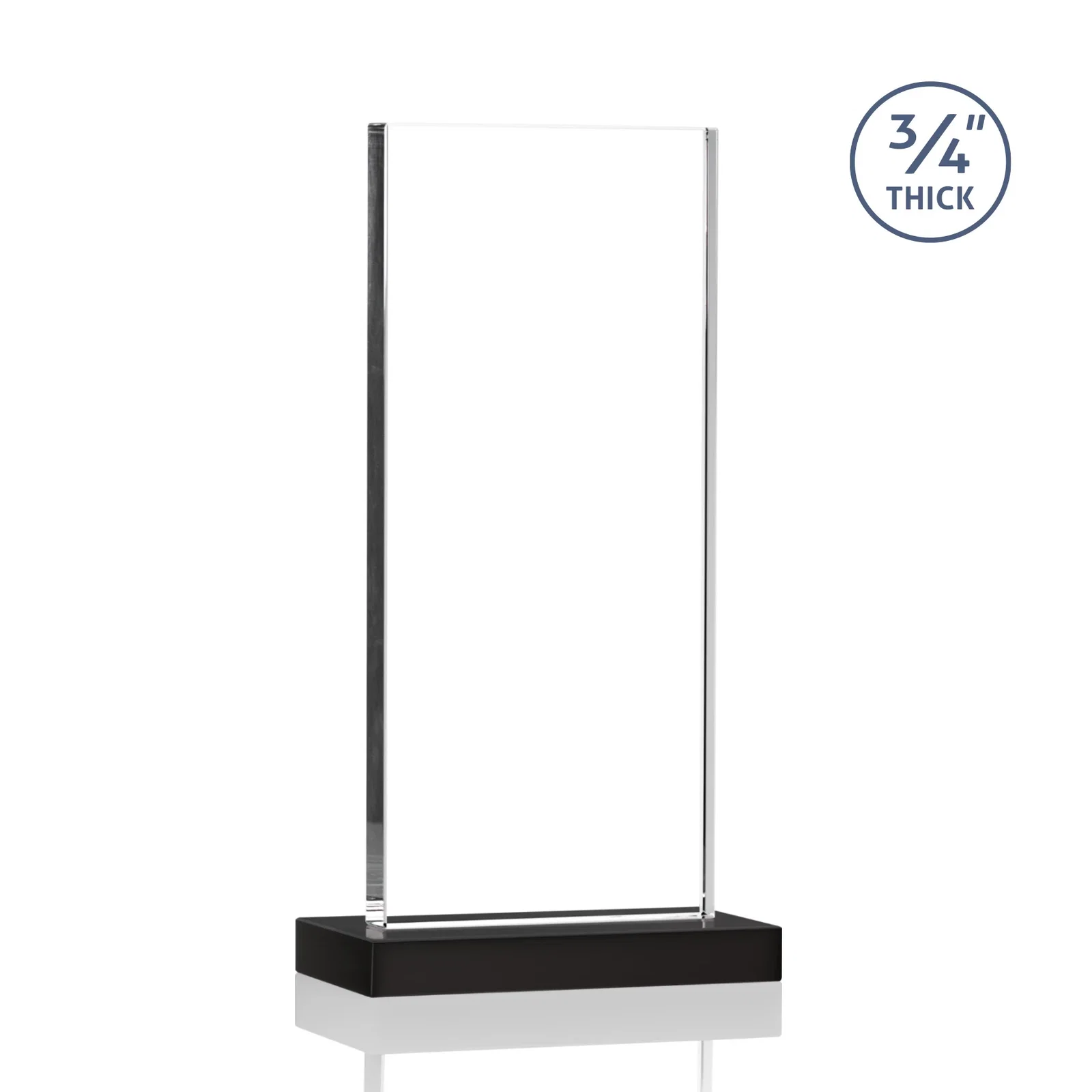 Custom engraved Starfire Crystal Upright Award, Ready to Display Out of the Box, awards for service anniversary gifts