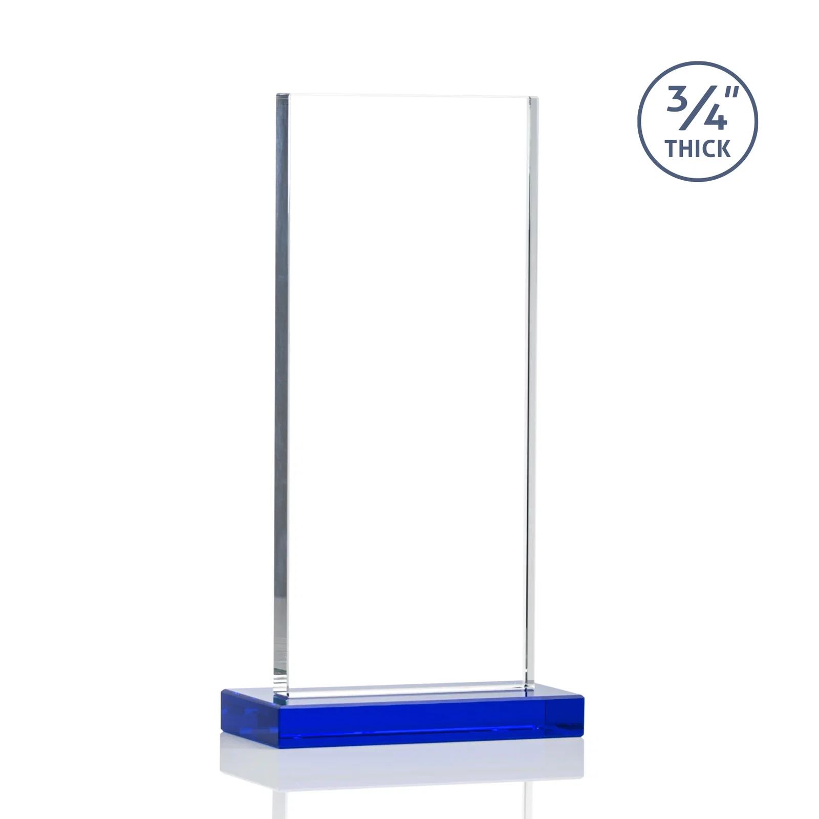 Custom engraved Starfire Crystal Upright Award, Ready to Display Out of the Box, awards for team milestone celebrations