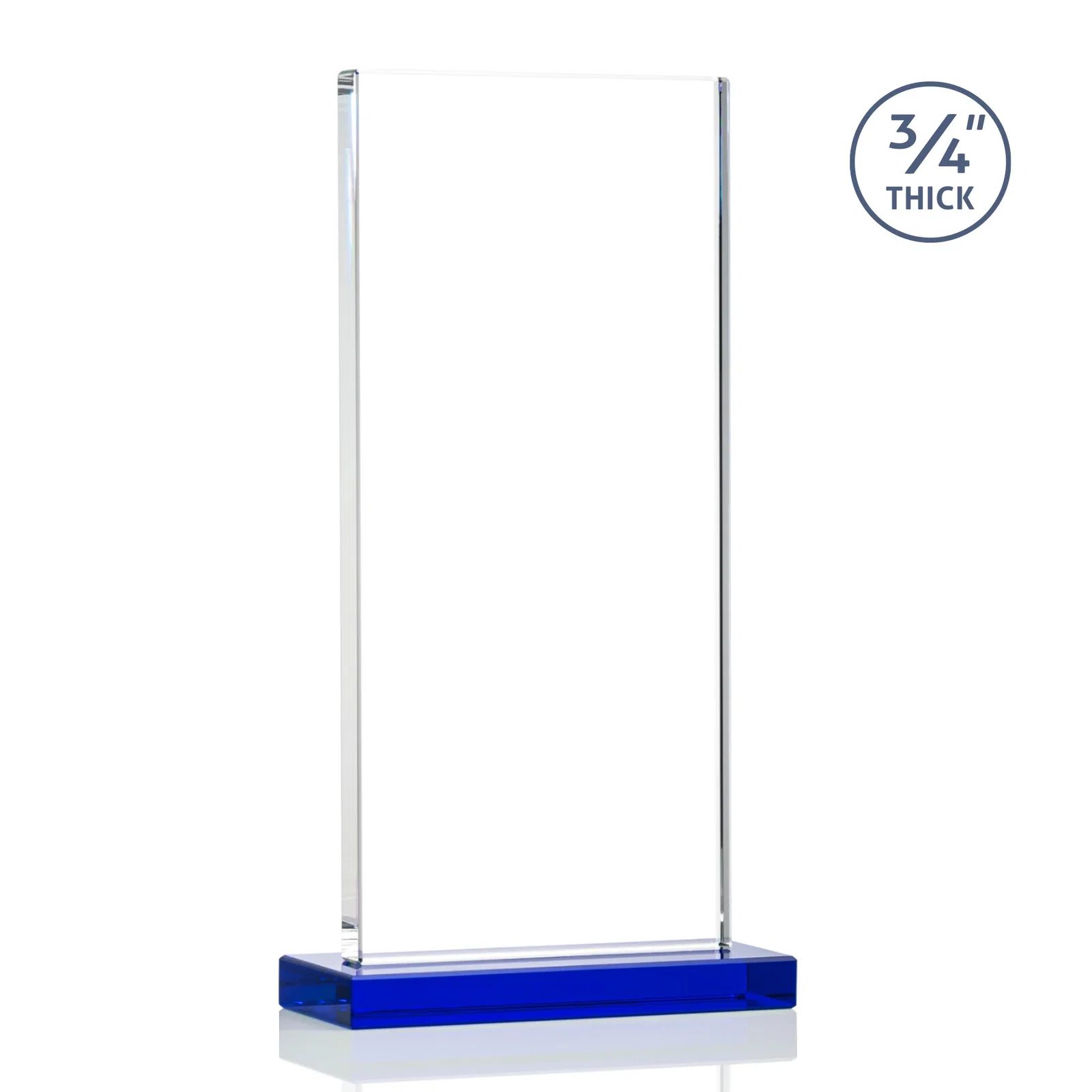 Custom engraved Starfire Crystal Upright Award, Ready to Display Out of the Box, awards for donor appreciation